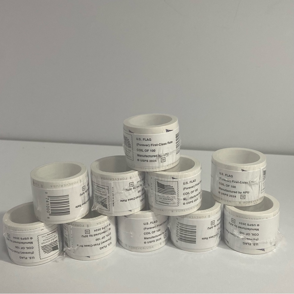 U.S. Flag 2025 Forever Stamps Roll-10 rolls